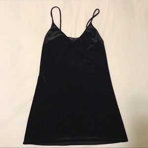 Brandy Melville Black Velvet Dress